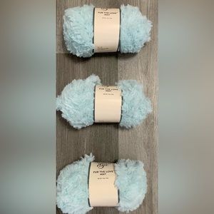 Yarn Bee Fur The Love Yarn- Mint-3 Skein